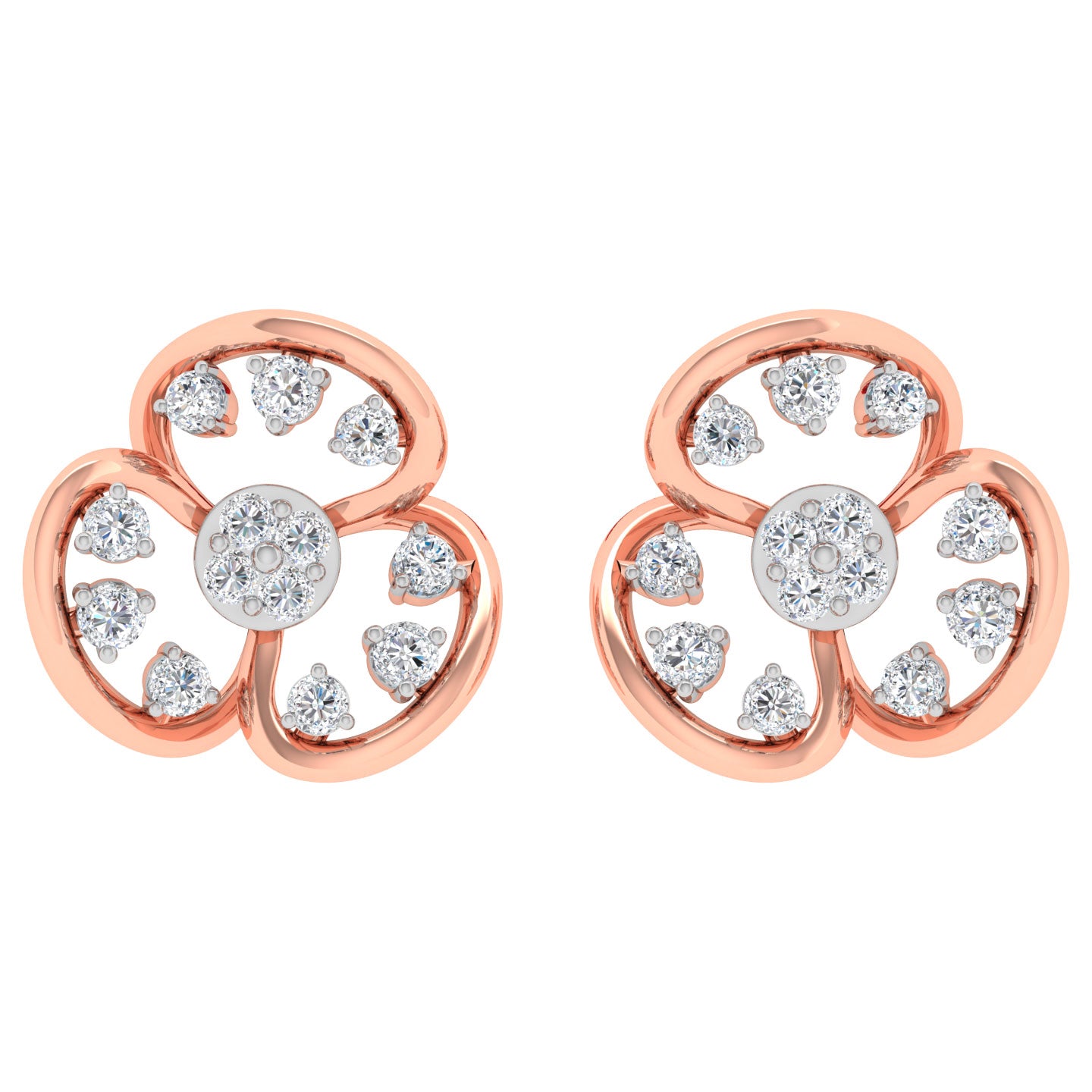 Rosalee  Diamond Stud Earrings