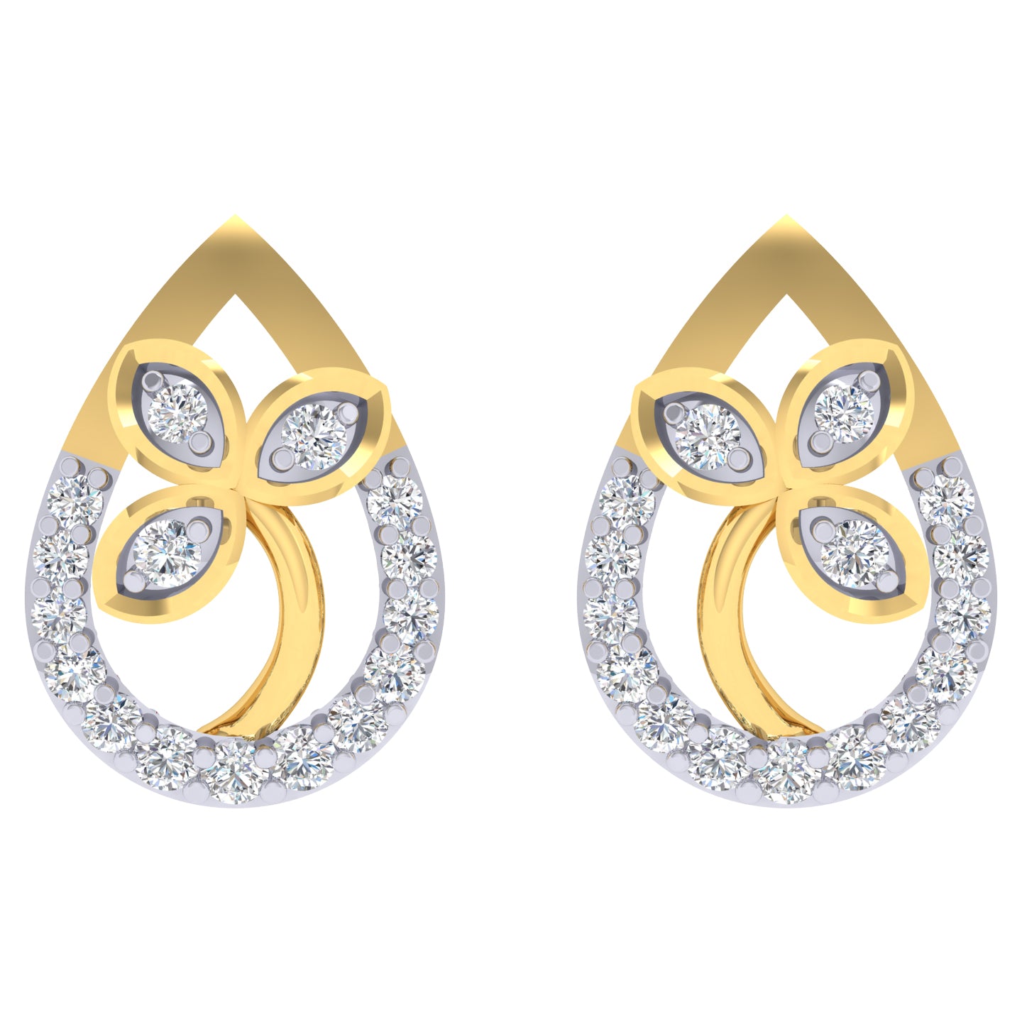 Greata Diamond Stud Earrings