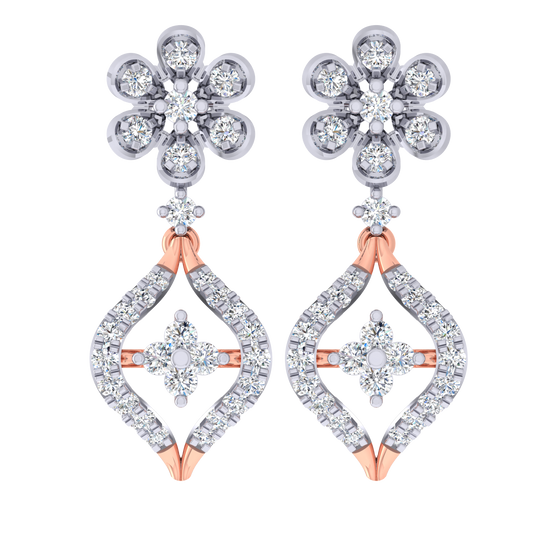 Rosalie Diamond Dangling Earrings