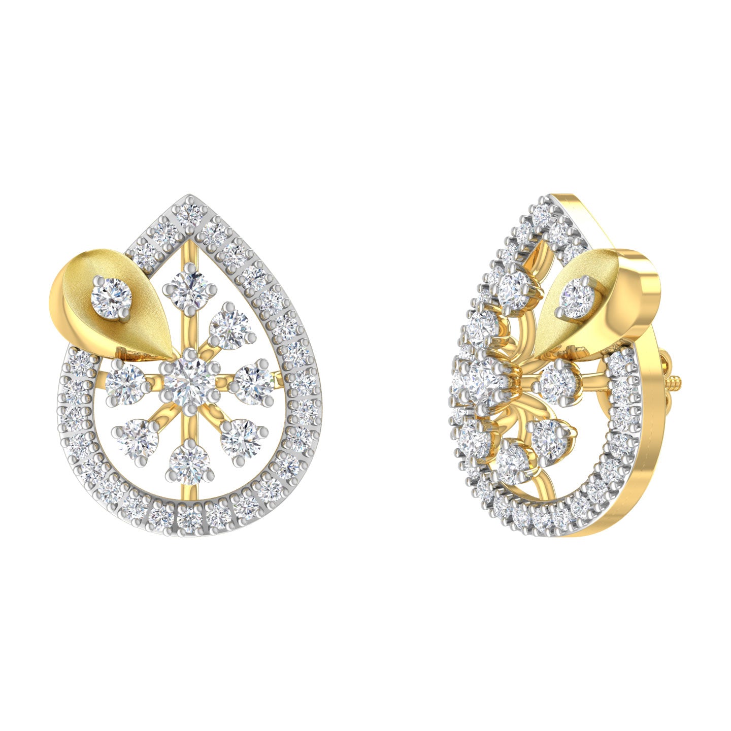 Daphne Oval Diamond Stud Earrings