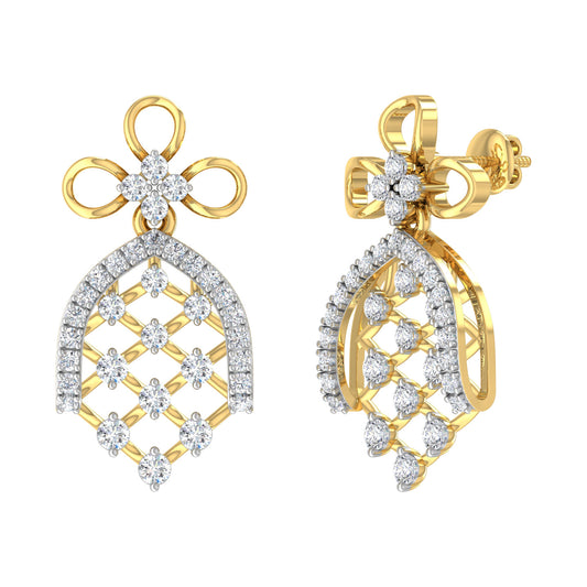 Mary Diamond Hanging Earrings