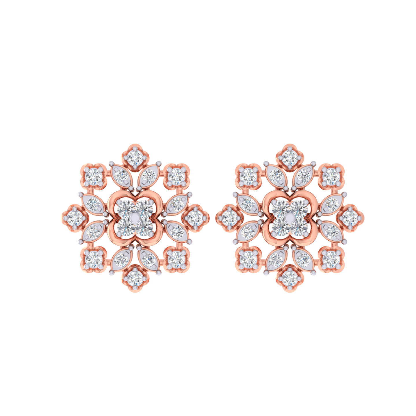 Lilette Diamond Stud Earrings