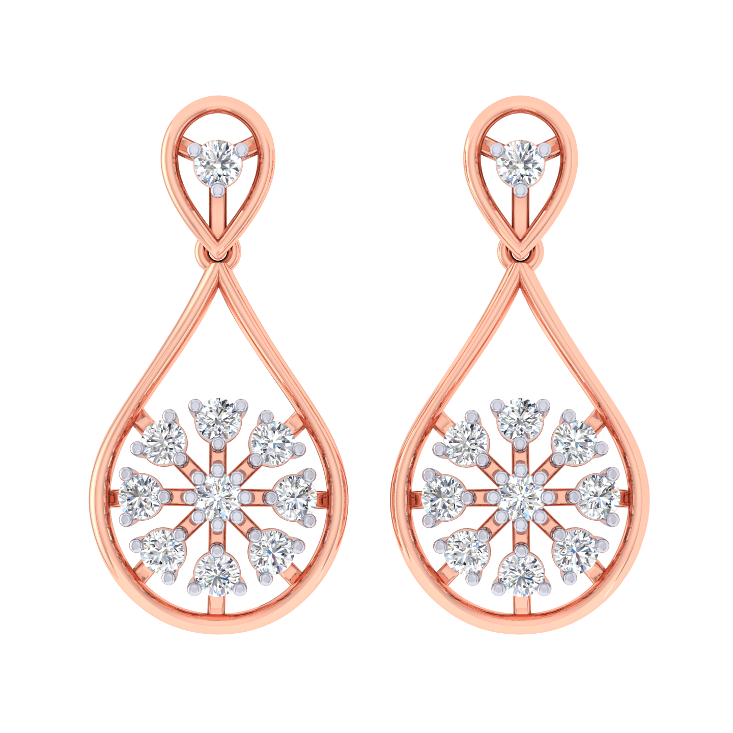 Oleana Diamond Dangler Earrings