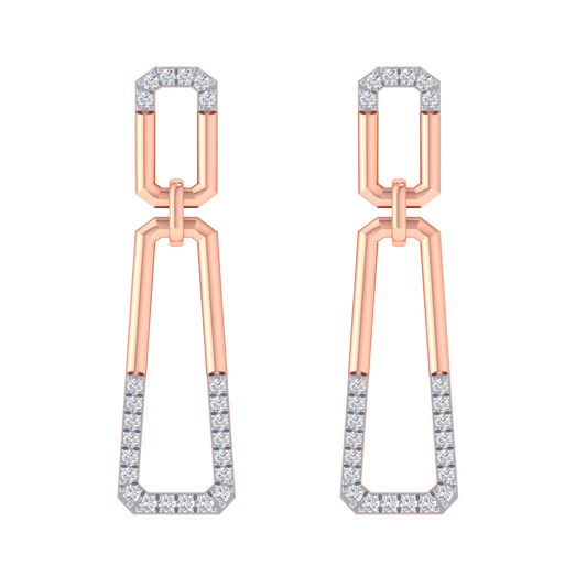 Zeeba Diamond Hanging Earrings