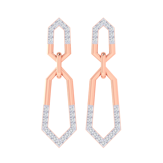 Shaara Diamond Dangler Earrings