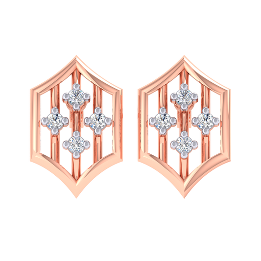 Alba Diamond Stud Earrings