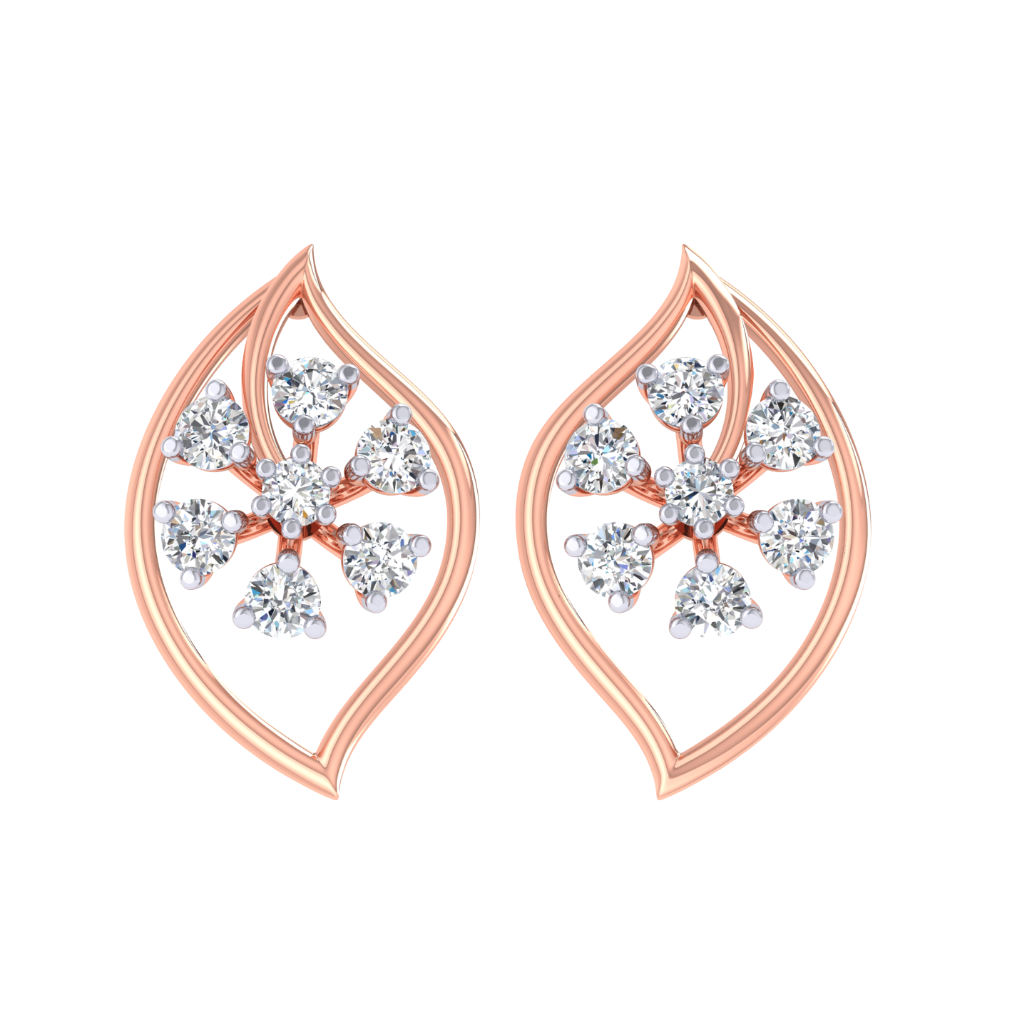 Lucia Diamond Stud Earrings