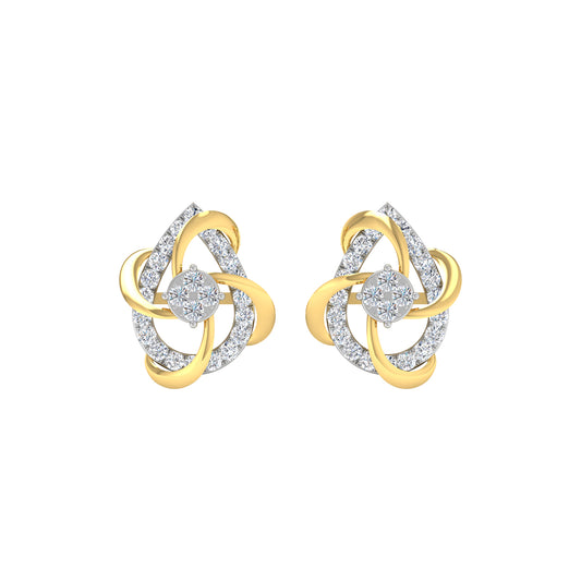 Tertia Diamond Stud Earrings