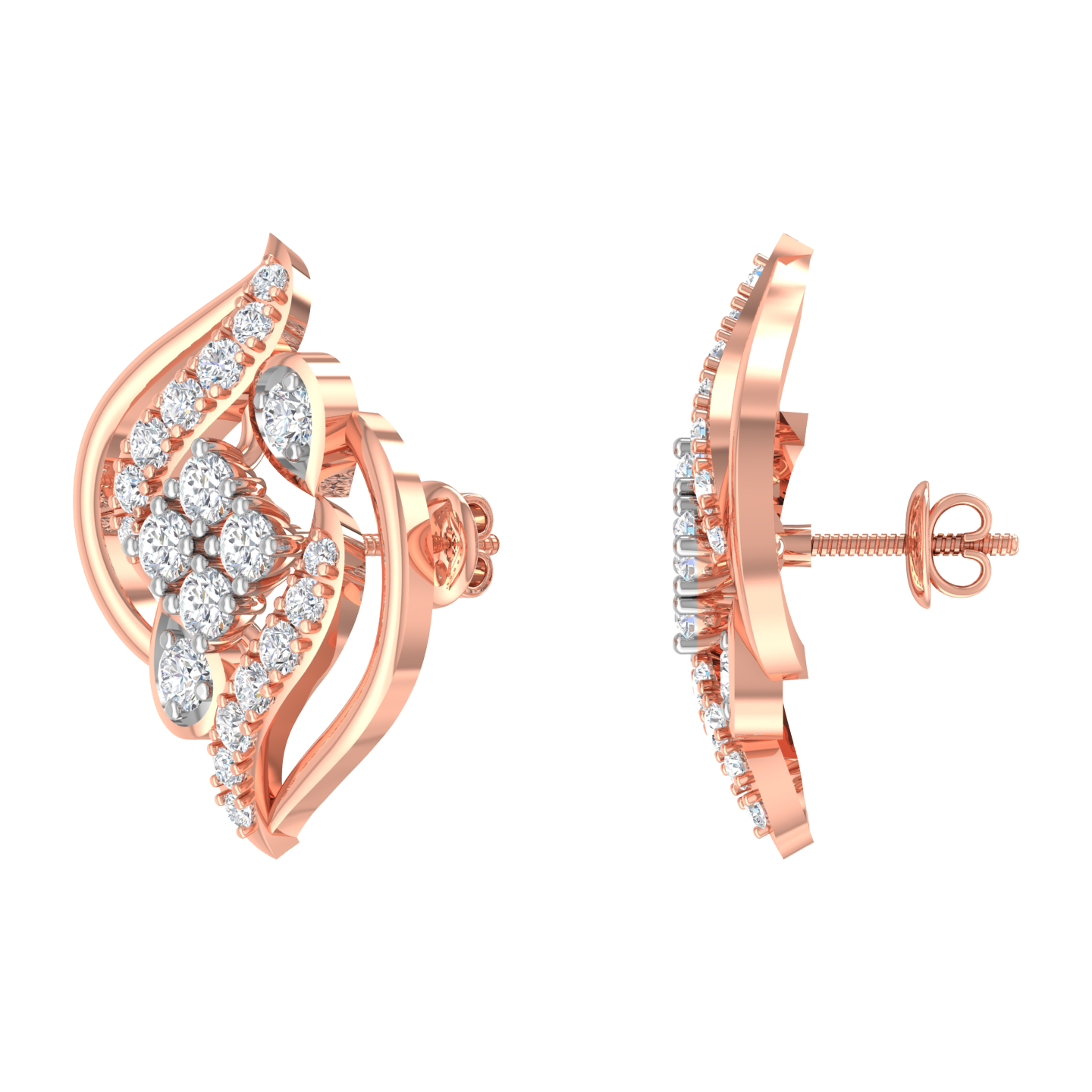 Laurentia Diamond Stud Earrings