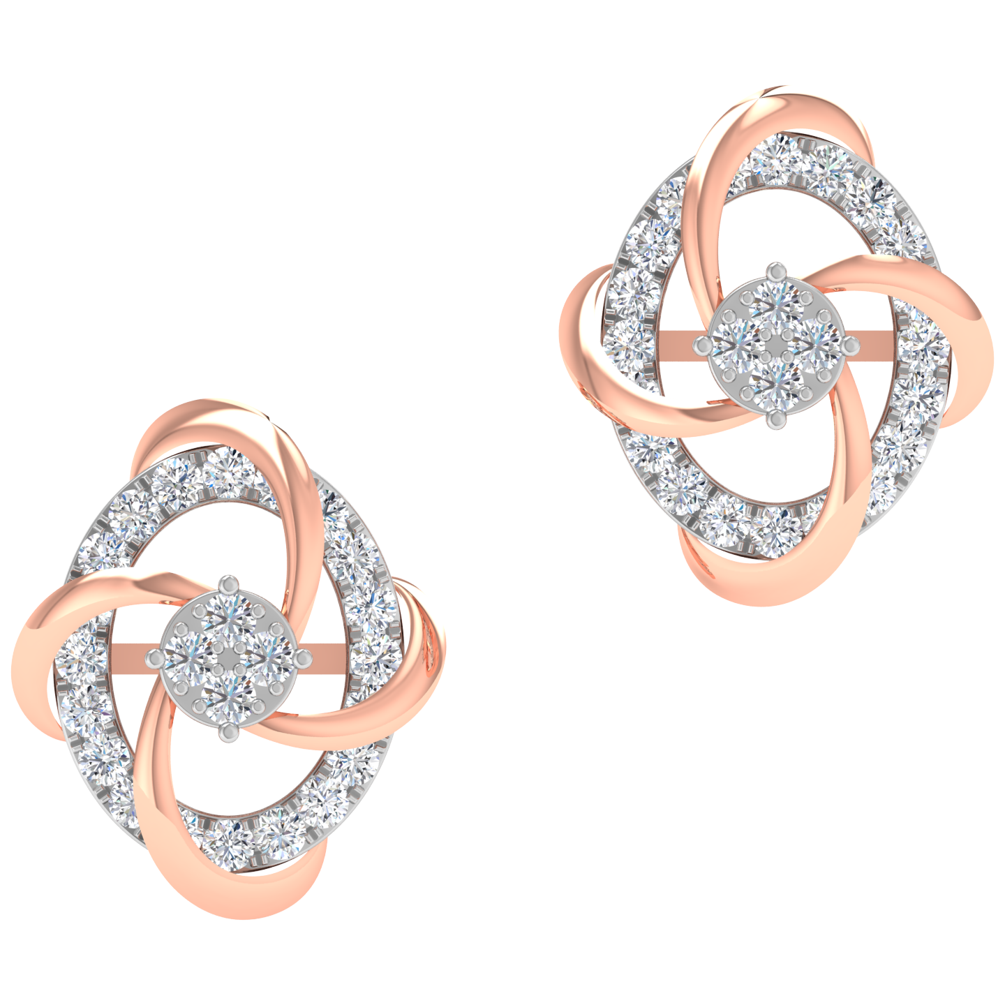 Adelyn Diamond Stud Earrings