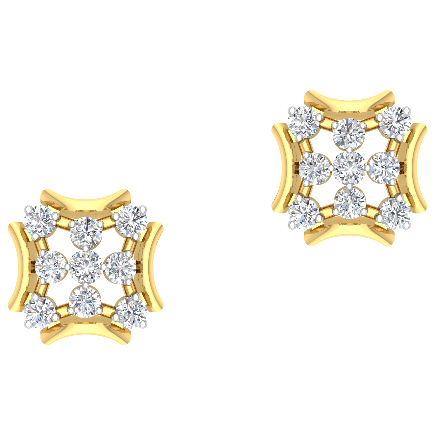 Amira Diamond Stud Earrings