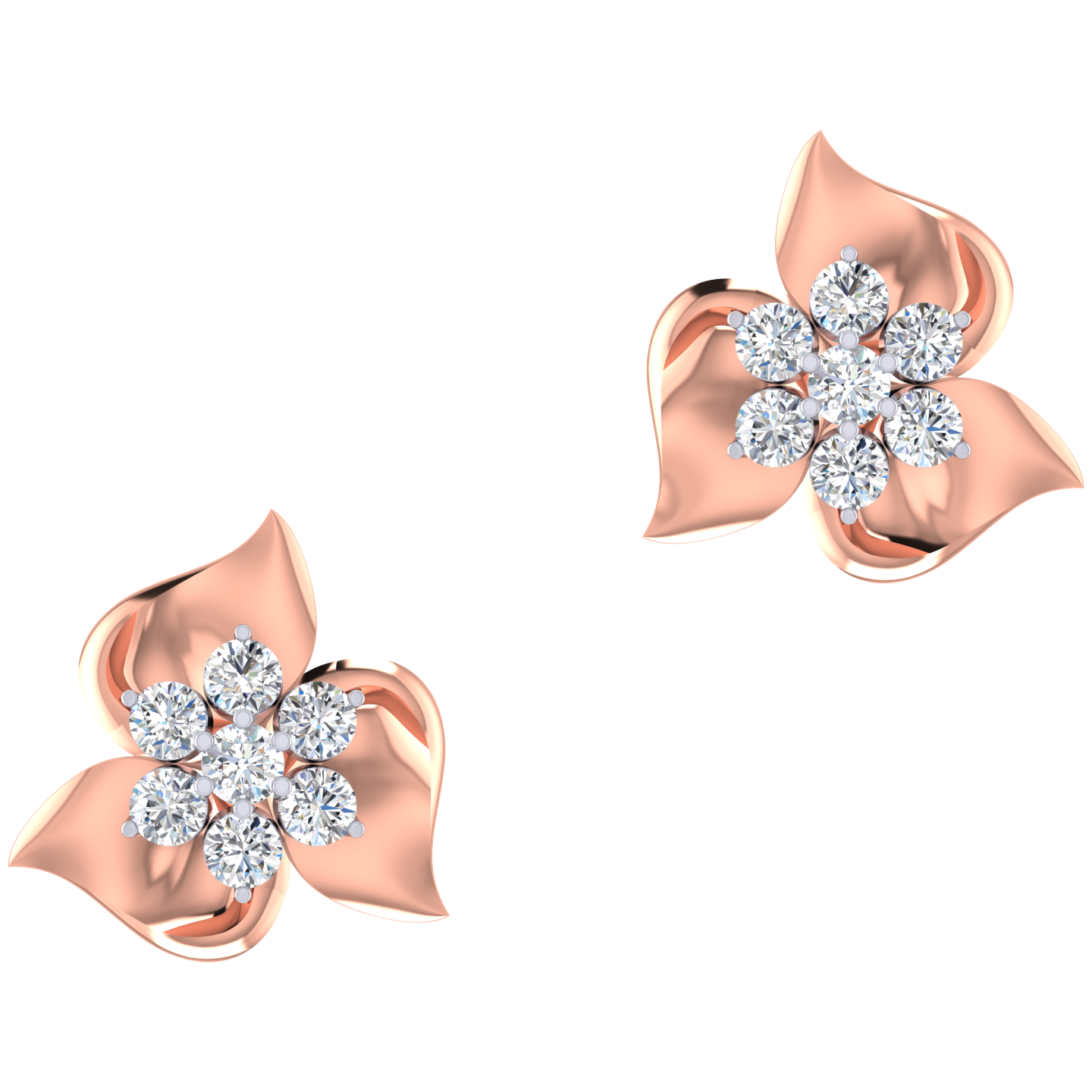 Zeva Diamond Stud Earrings