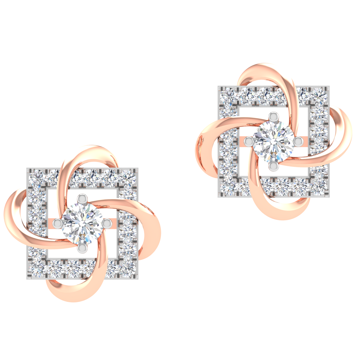 Sheryl Diamond Stud Earrings