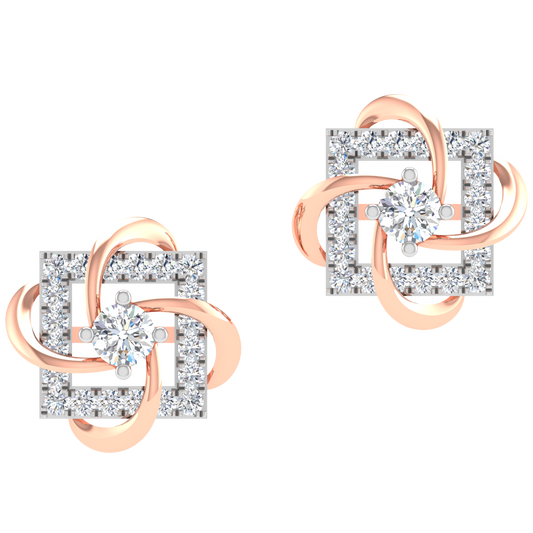 Sheryl Diamond Stud Earrings