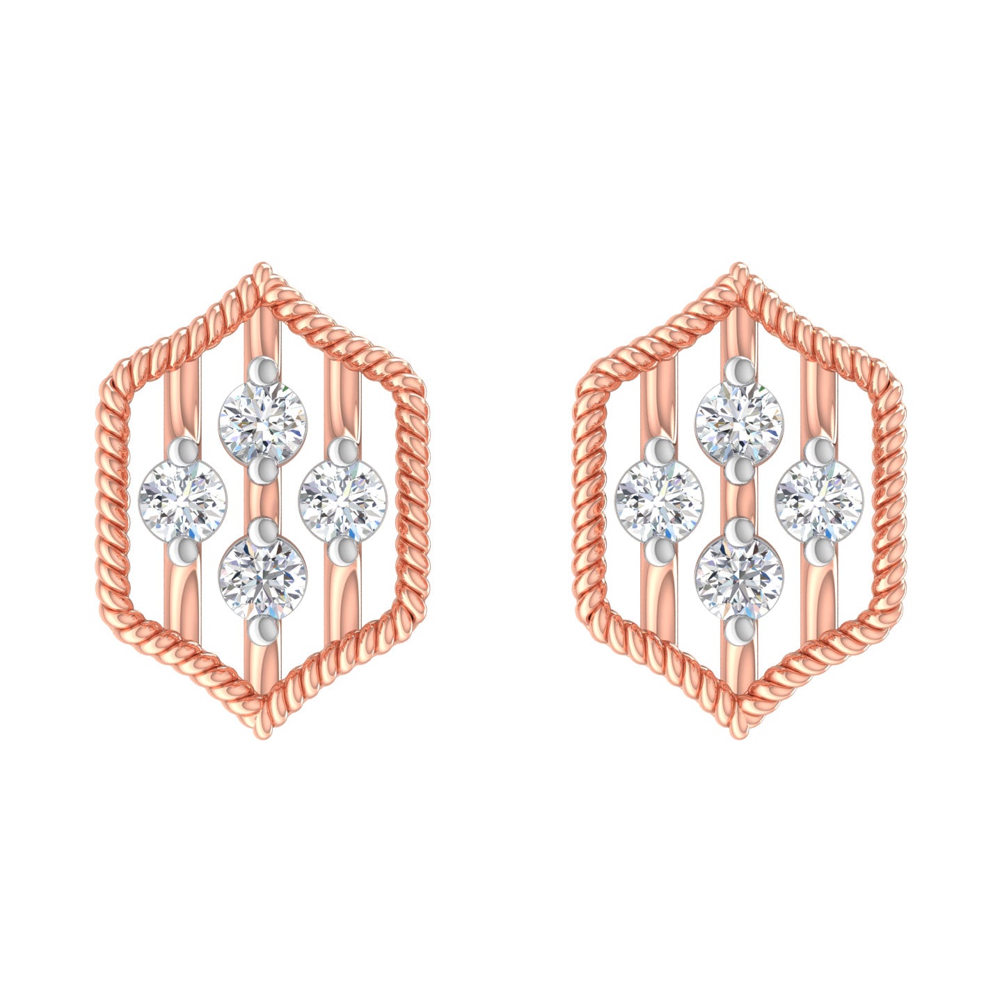 Wren Diamond Stud Earrings