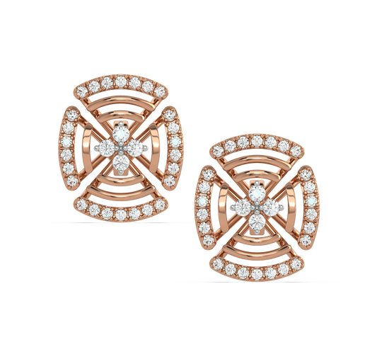 Hallie Diamond Stud Earrings