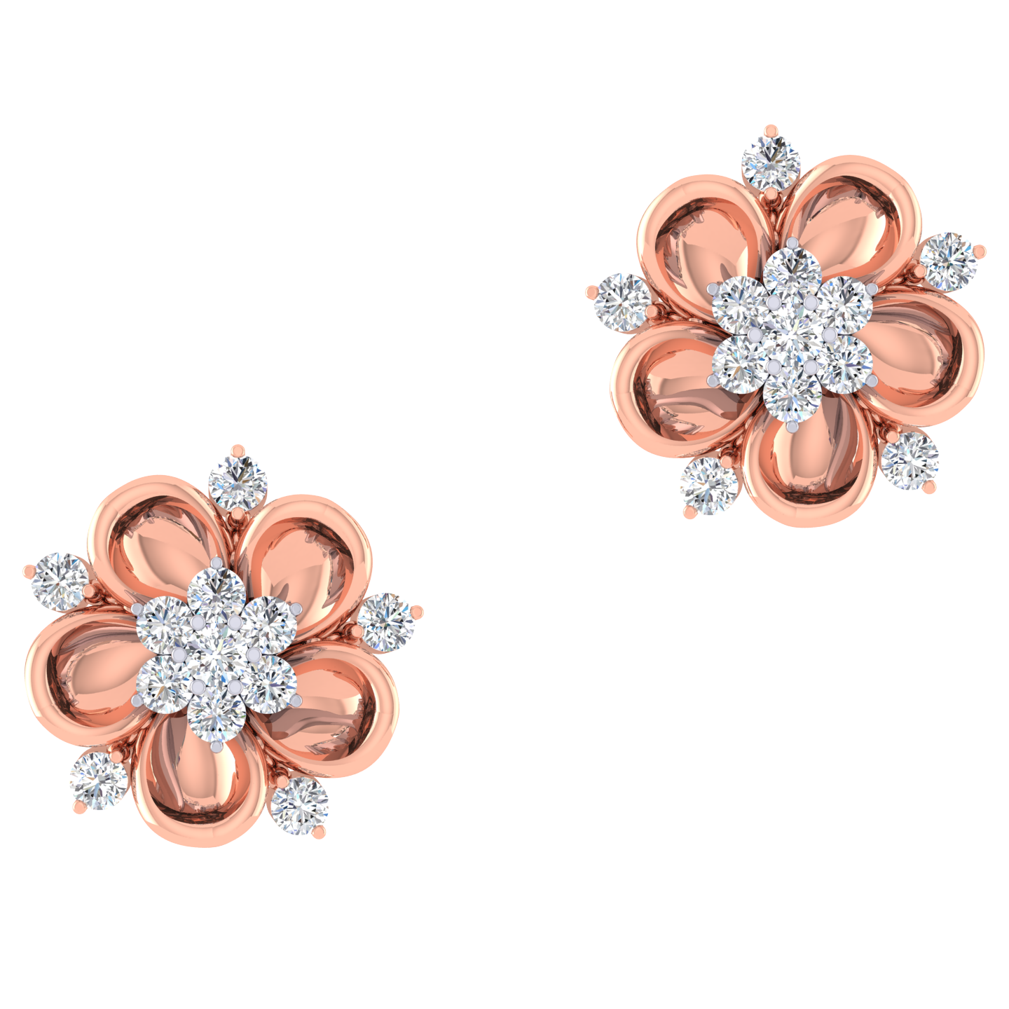 Nesma Diamond Stud Earrings