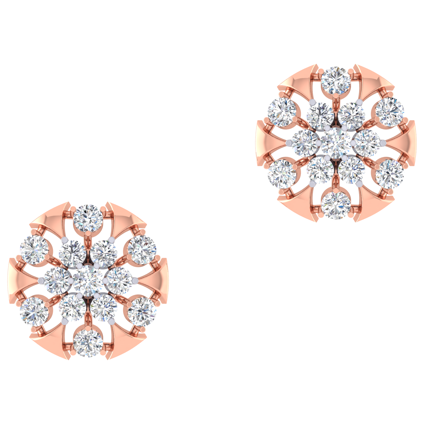 Saisha Diamond Stud Earrings