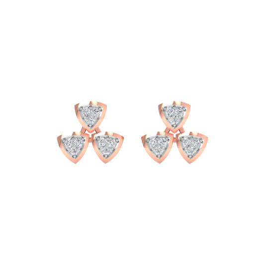 Carol Diamond Stud Earrings