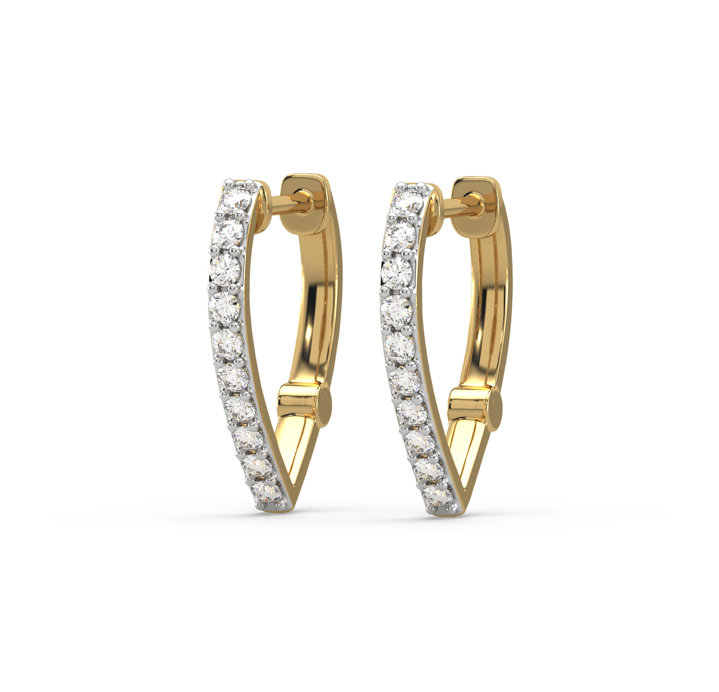 Eshe Diamond Hoop Earrings