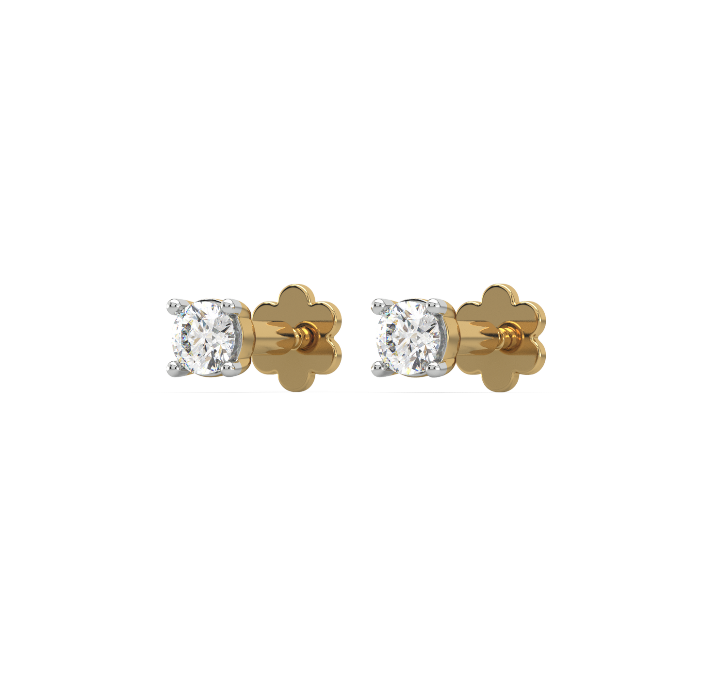 Lev Round Kids Diamond Earrings