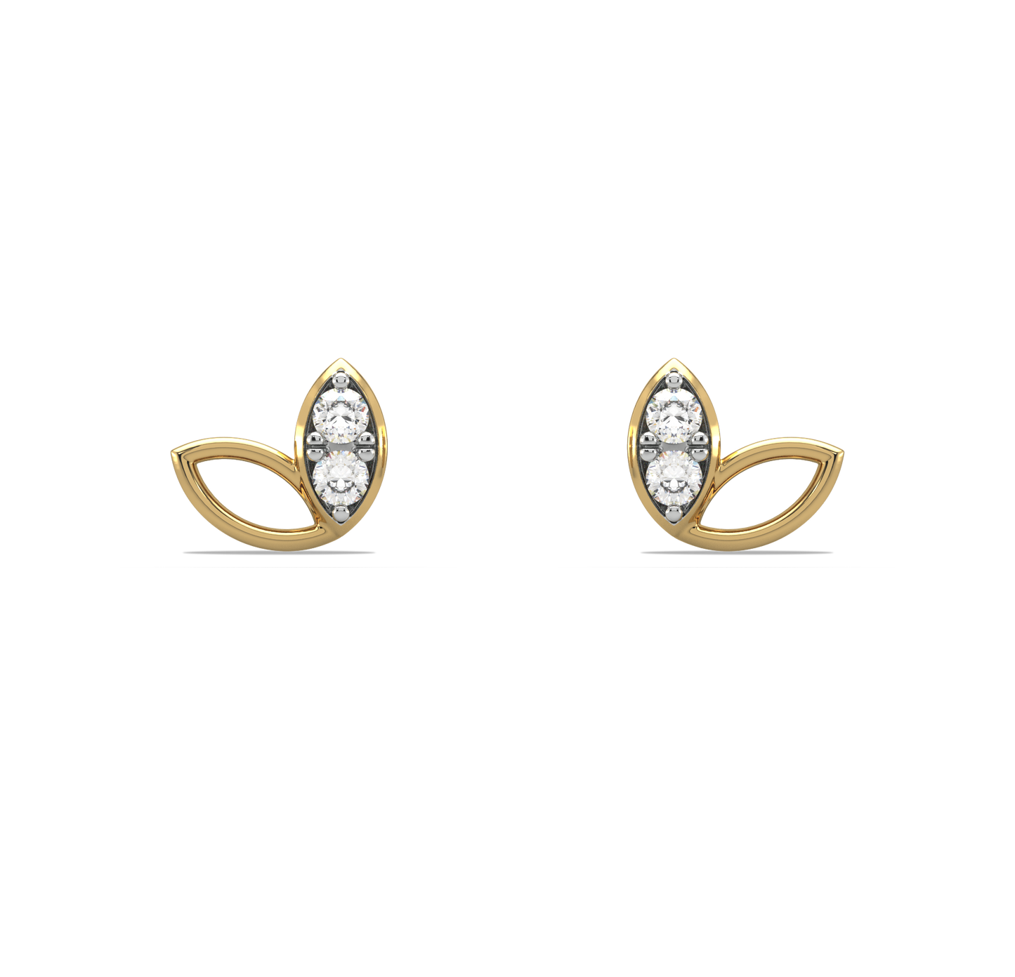 Esteri Leaf Kids Diamond Earrings