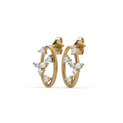 Leona Diamond Stud Earrings