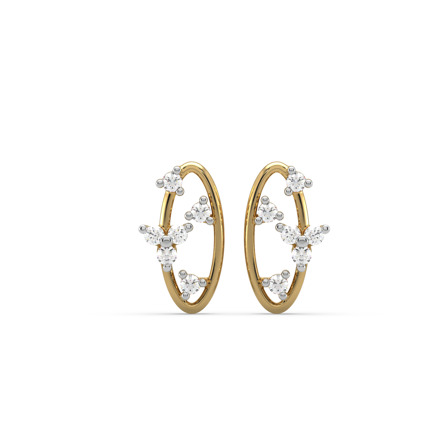 Leona Diamond Stud Earrings