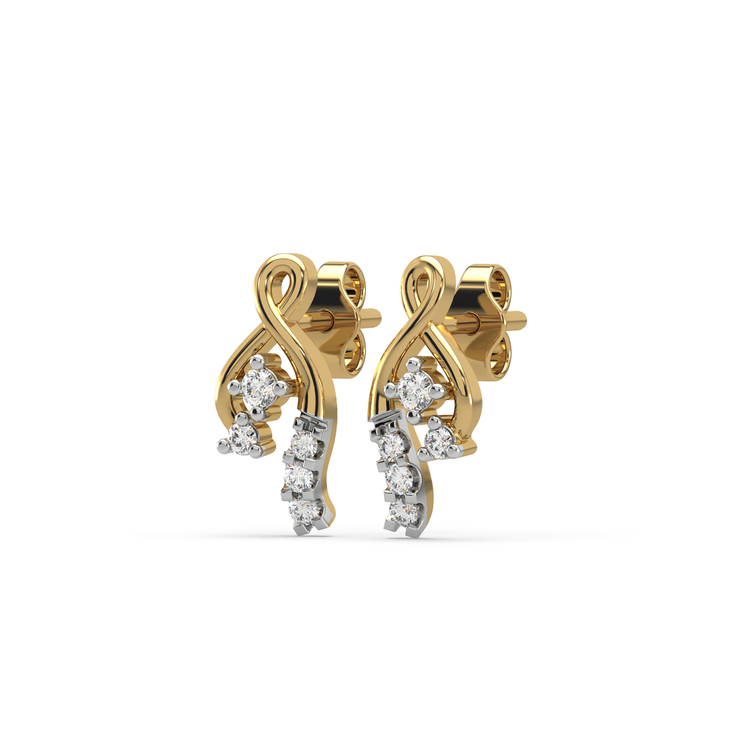 Shelby Diamond Stud Earrings