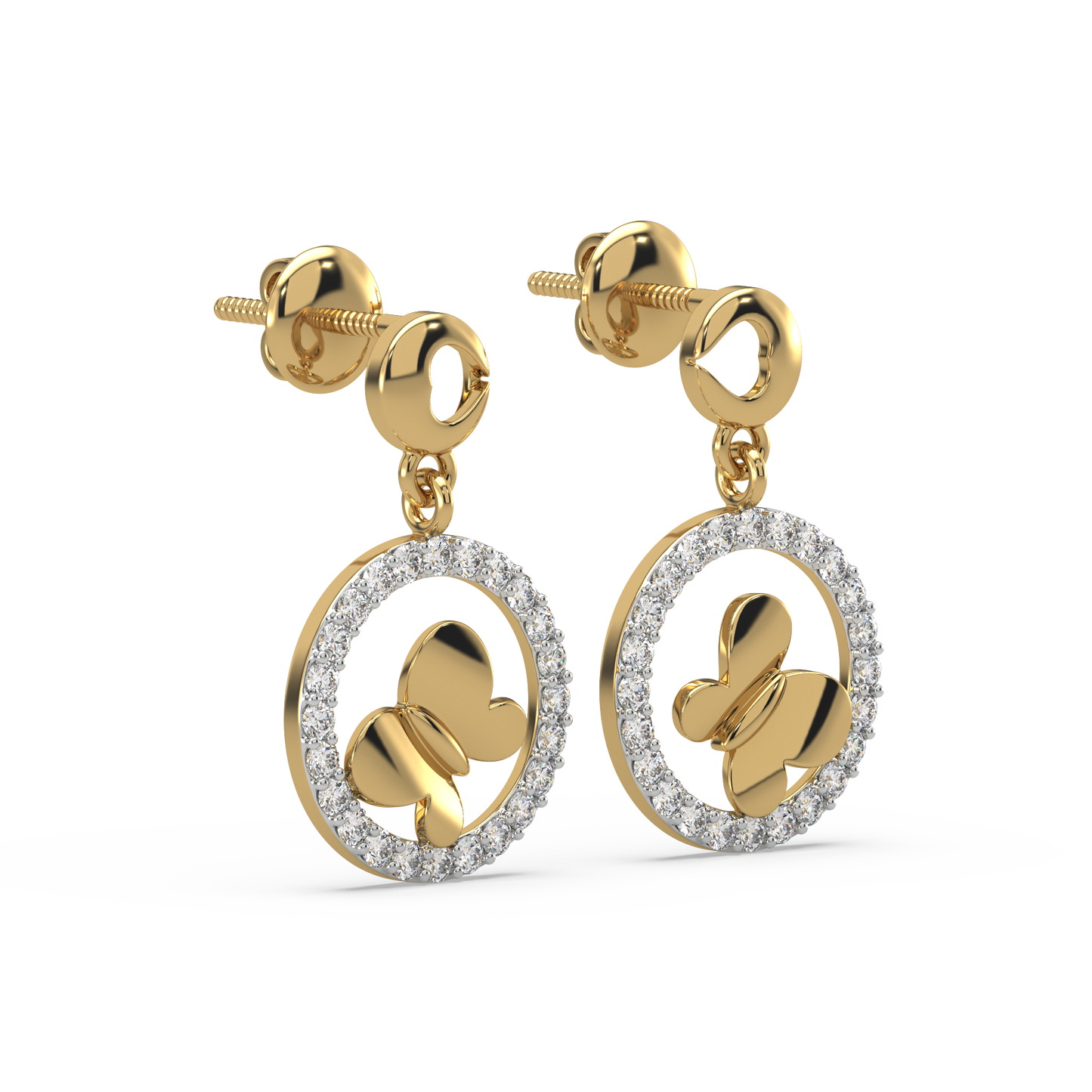 Kathryn Diamond Dangling Earrings