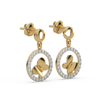 Kathryn Diamond Dangling Earrings