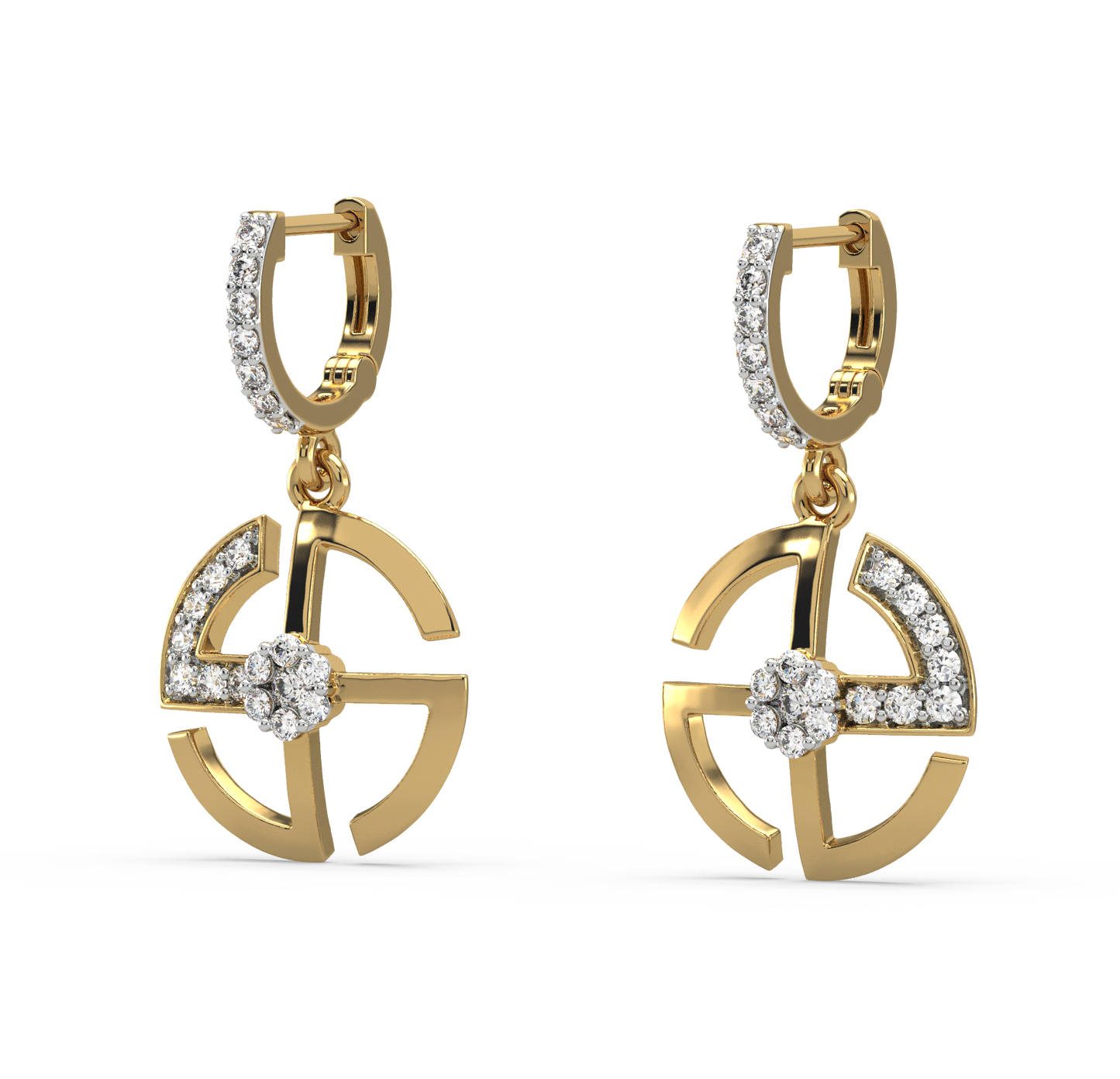 Adelina Diamond Dangling Earrings