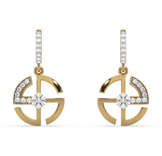 Adelina Diamond Dangling Earrings