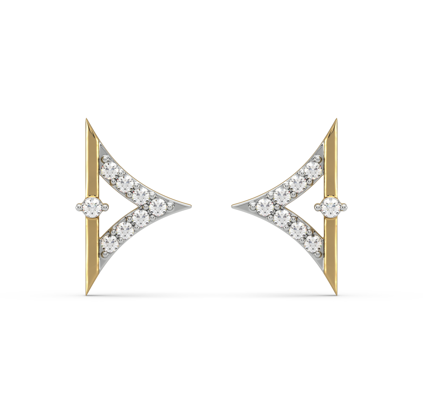 Zahara Diamond Stud Earrings