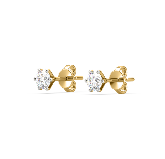 Diamond Earring for her in Yellow Gold DER22902