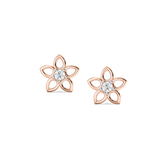 Diamond Earring for her in Rose Gold DER22918