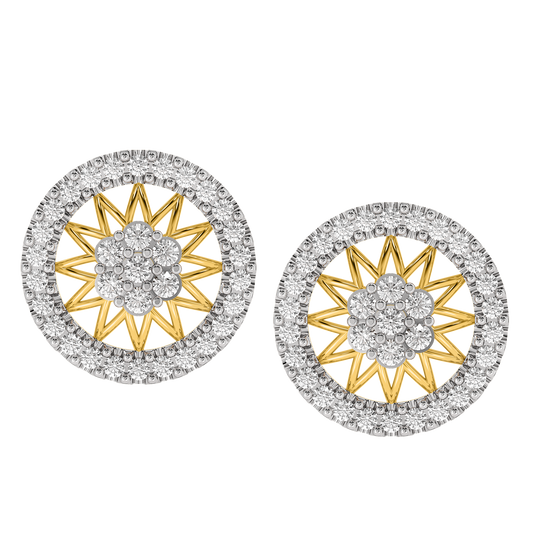 Diamond Earring for her in Yellow Gold DER22926