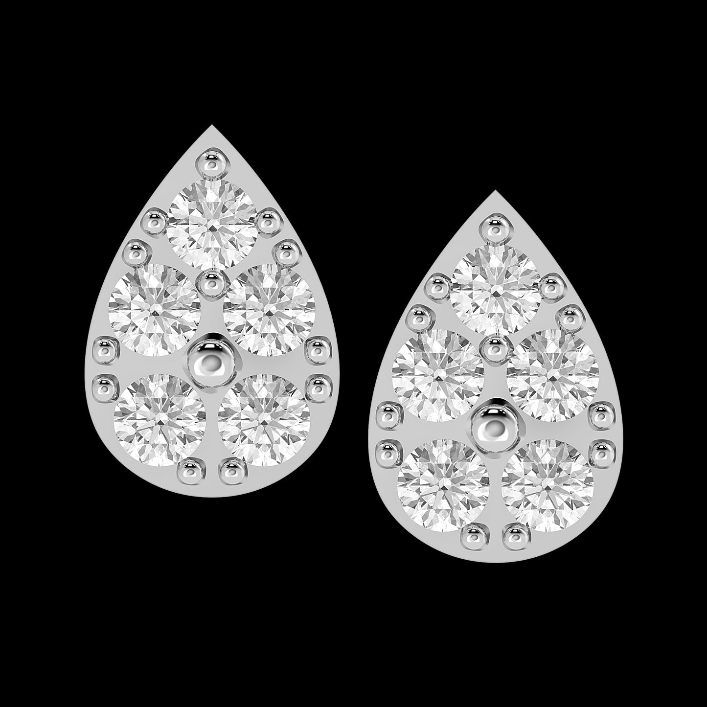 Diamond Earring for her in Yellow Gold DER22963