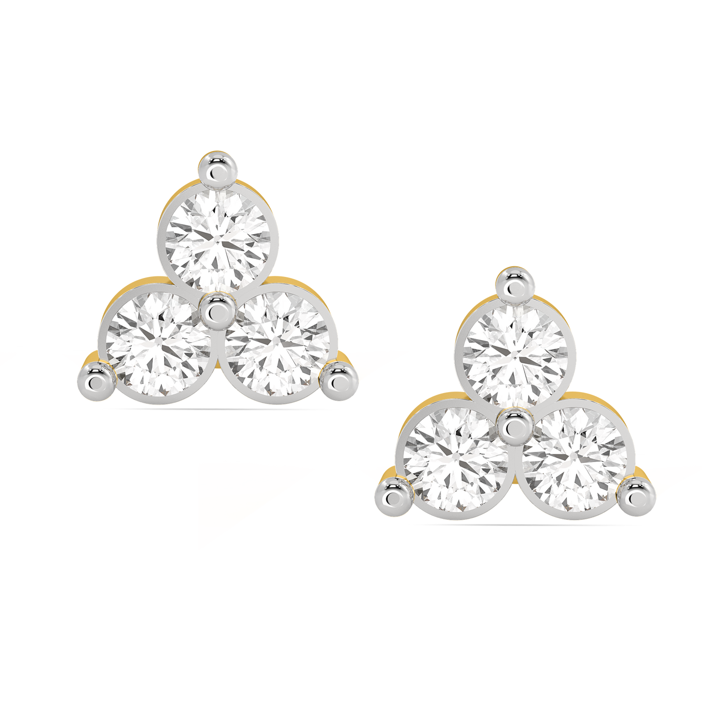 Diamond Earring for her in Yellow Gold DER22965