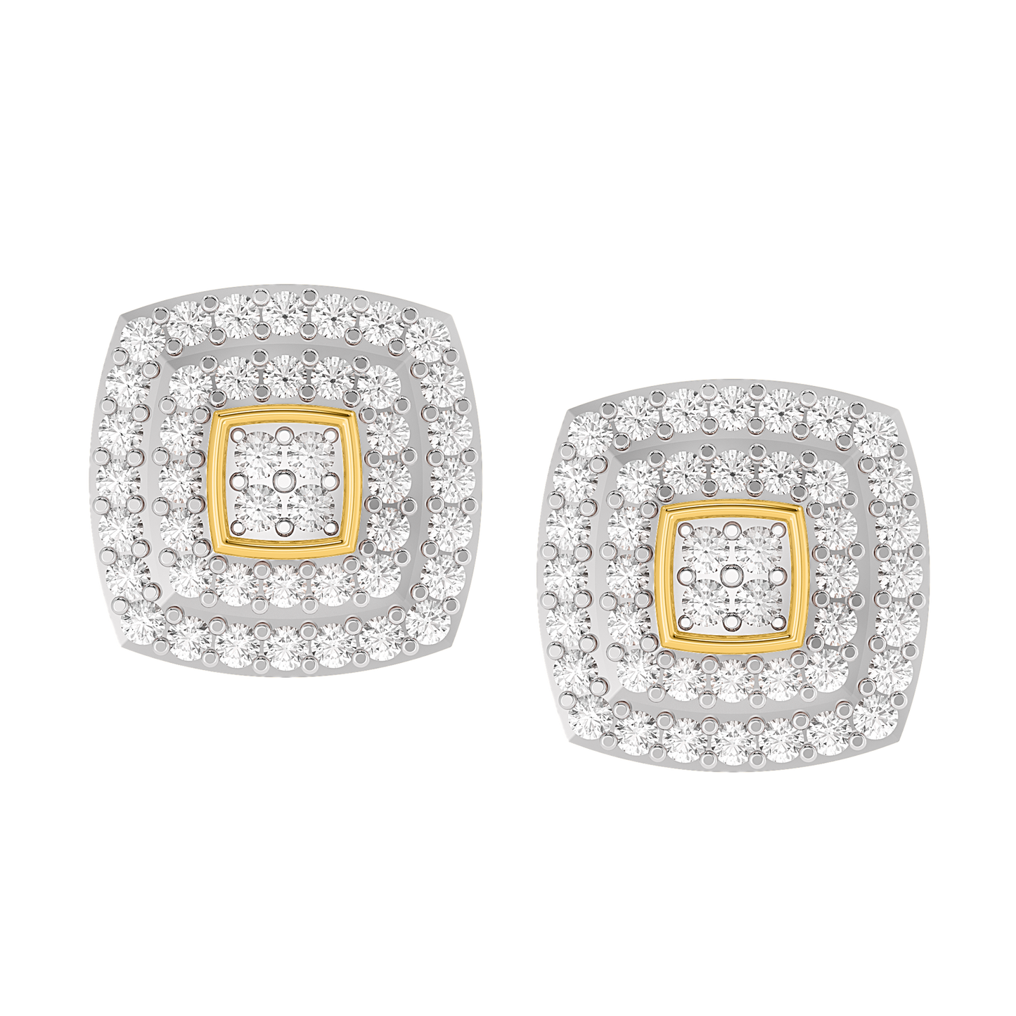 Diamond Earring for her in Yellow Gold DER22983