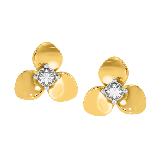 Diamond Earring for her in Yellow Gold DER22991