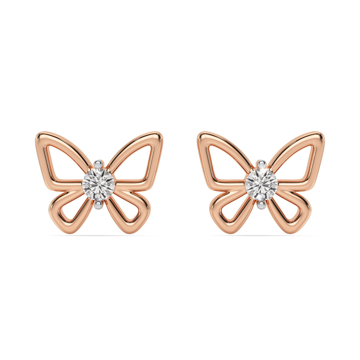 Diamond Earring for her in Rose Gold DER23003