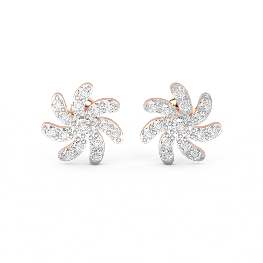 Diamond Earring for her in Rose Gold DER23067