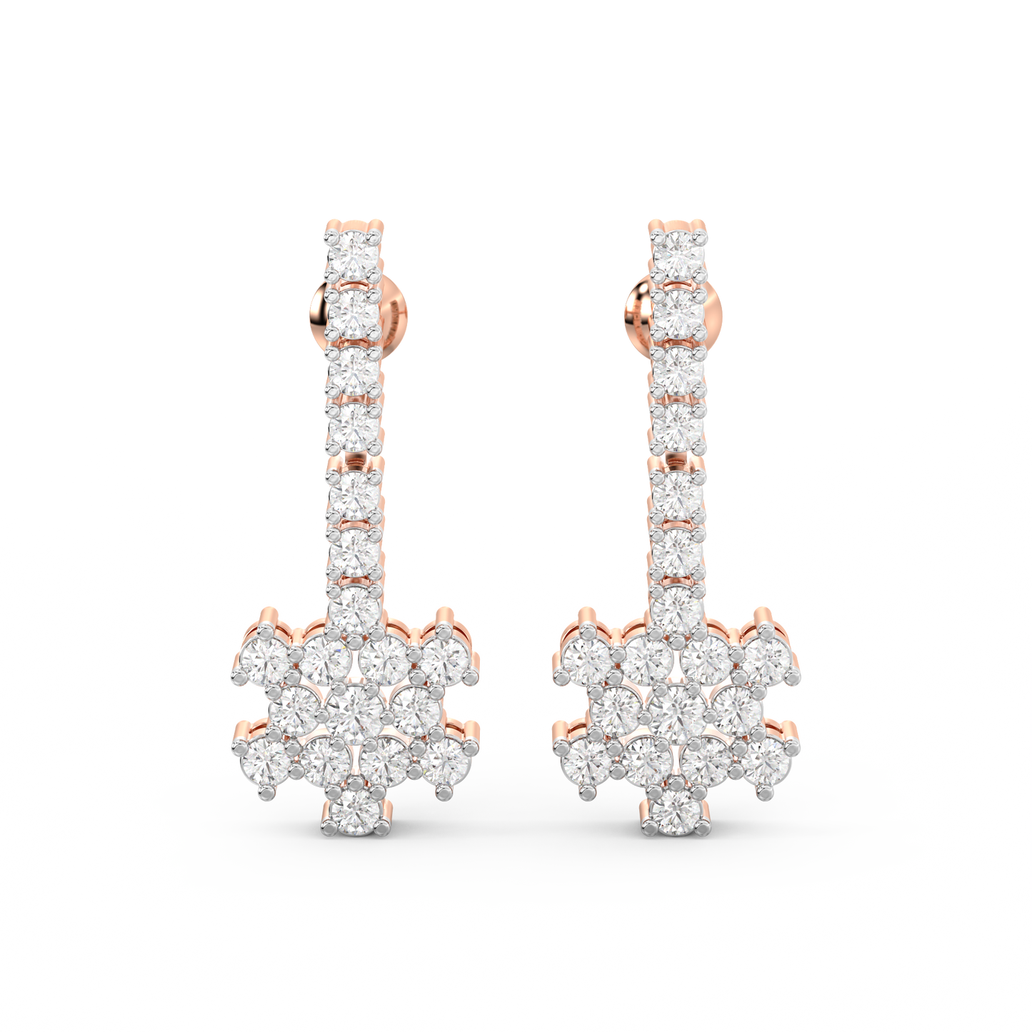 Diamond Earring for her in Rose Gold DER23069