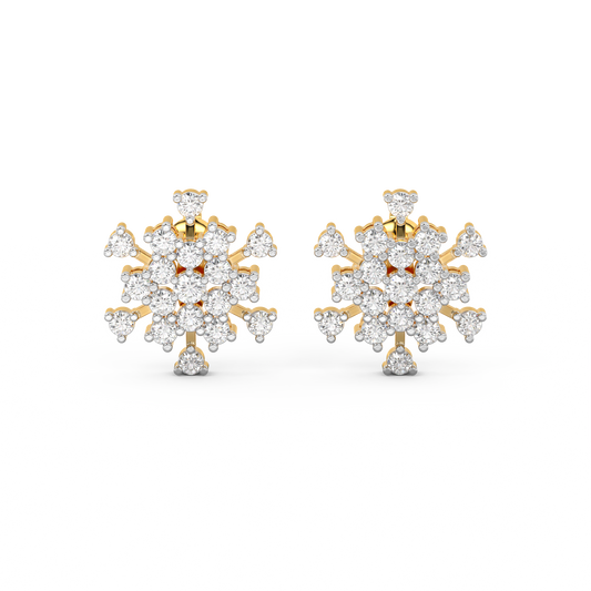 Diamond Earring for her in Yellow Gold DER23070