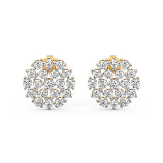 Diamond Earring for her in Yellow Gold DER23088