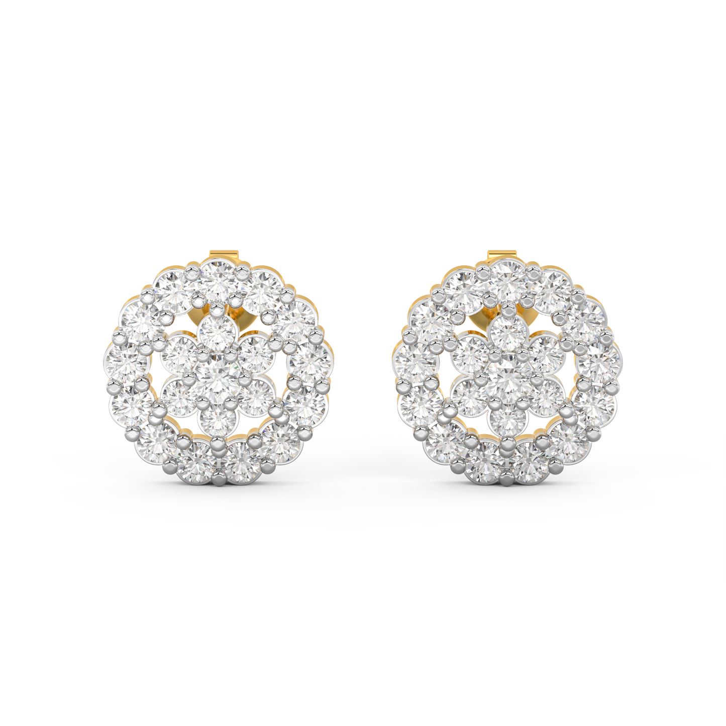 Diamond Earring for her in Yellow Gold DER23094