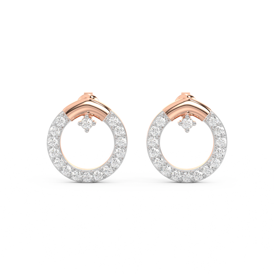 Diamond Earring for her in Rose Gold DER23118