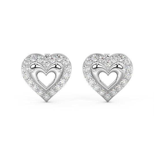 Diamond Earring for her in White Gold DER23134