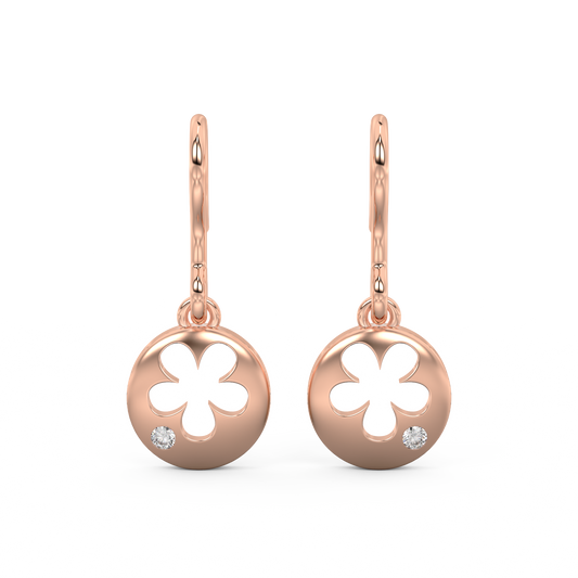 Diamond Earring for her in Rose Gold DER23150